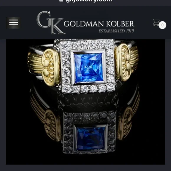 Caerleon 14K yellow/white gold interchangeable ring